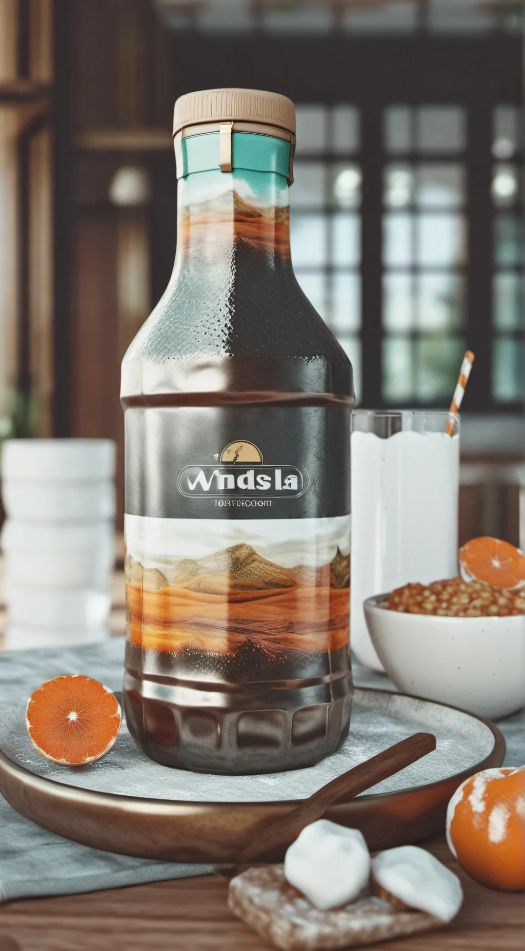 ai character: whisky background