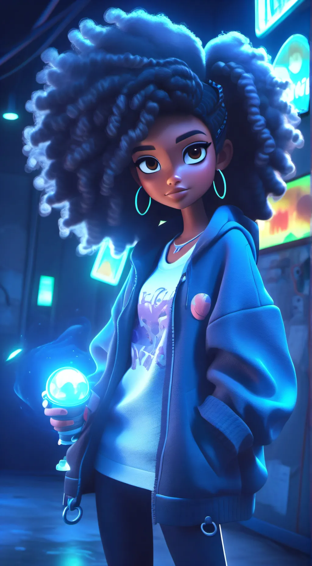 ai character: Azalea  background