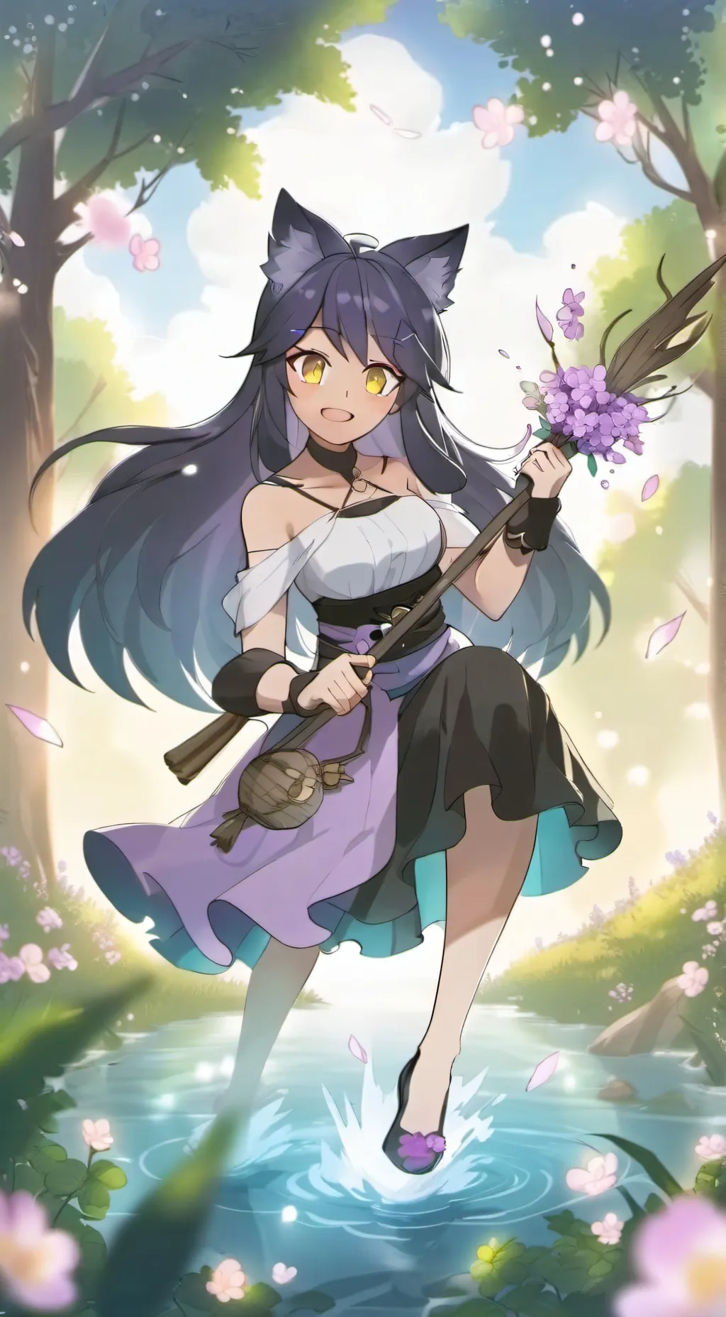 ai character: Aphmau And Friends background