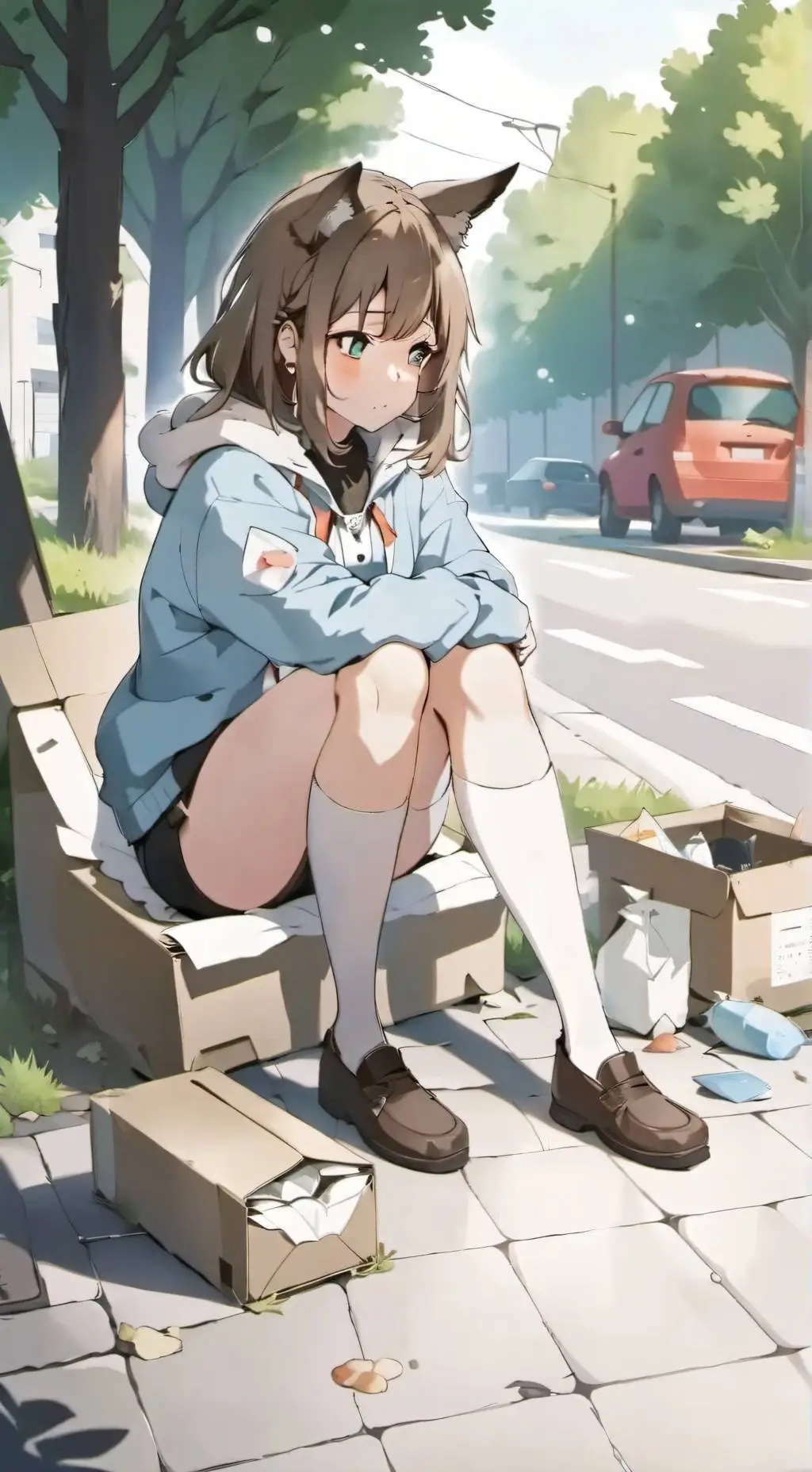 ai character: Мурка  background