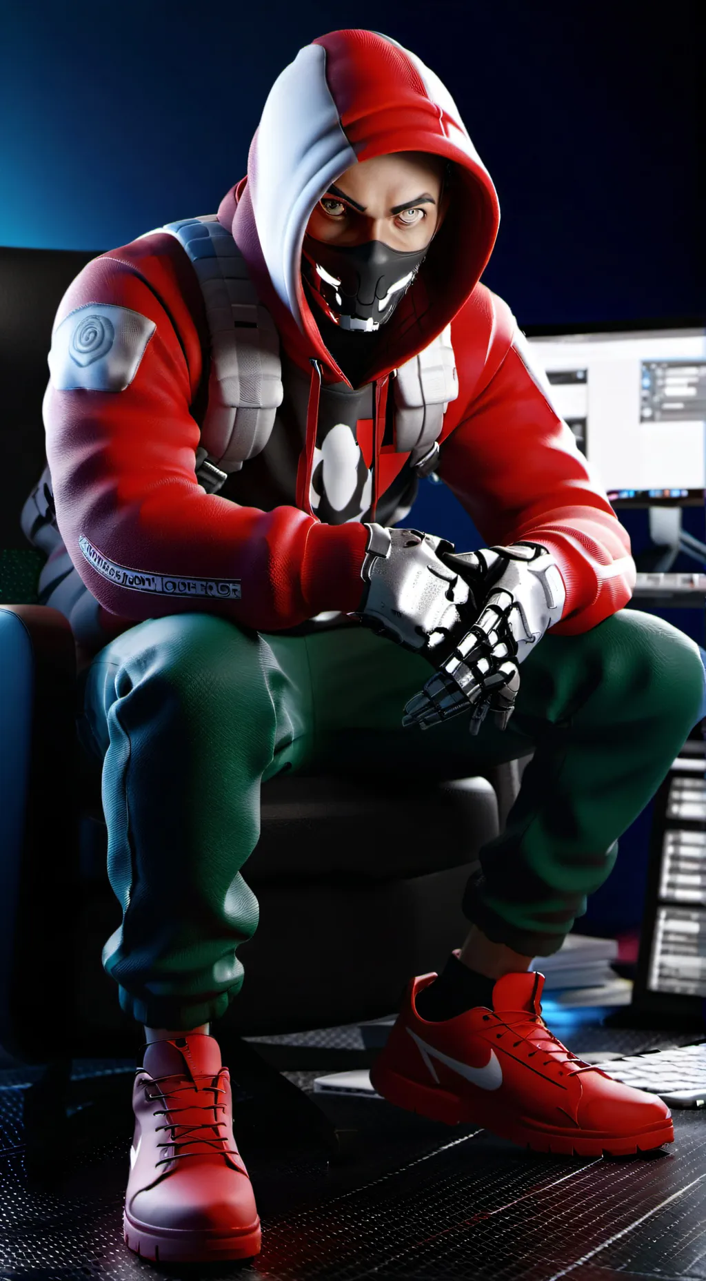 ai character:  you can't type background