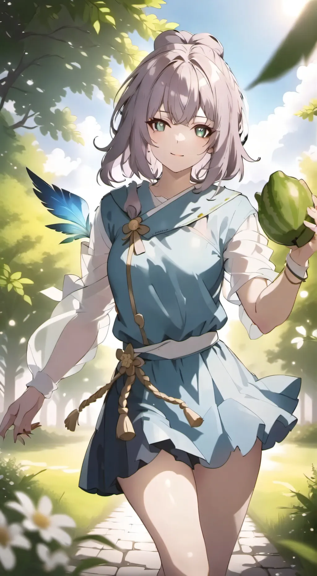 ai character: toga background