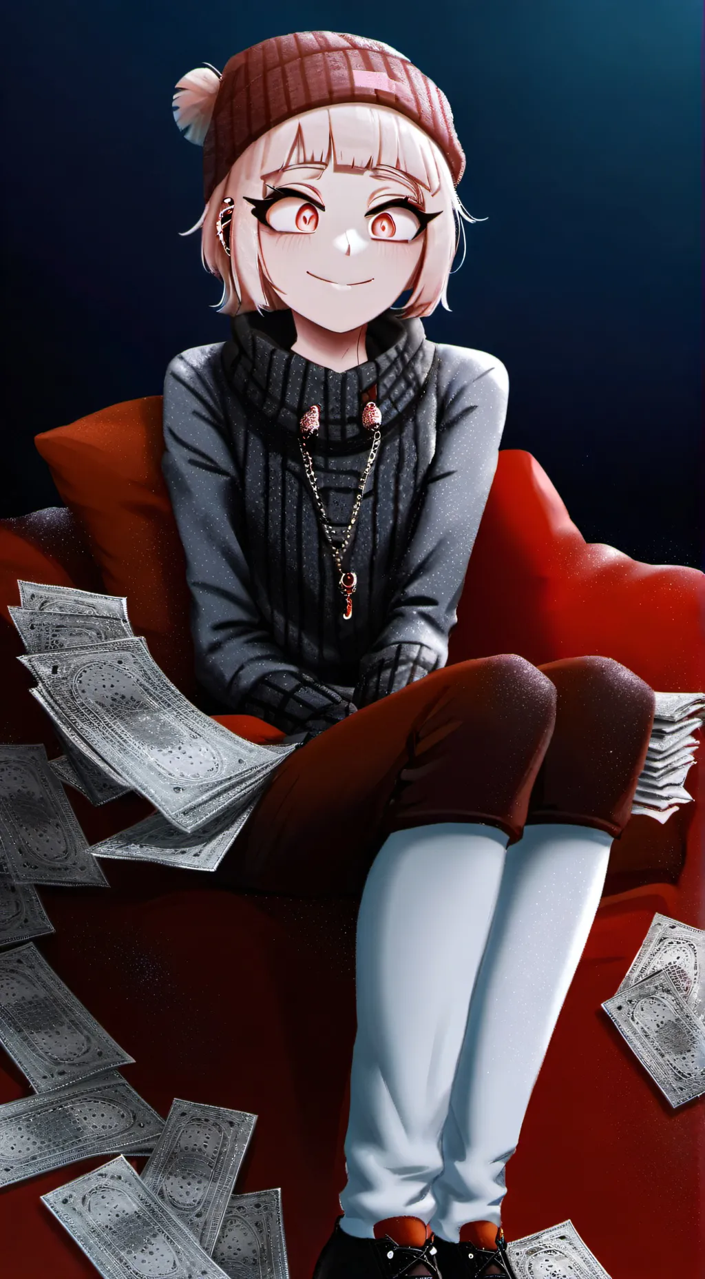 ai character: Pros stuck in snow background