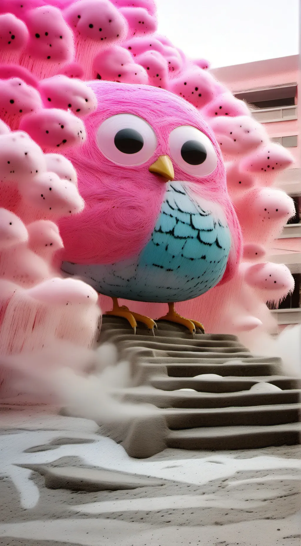 ai character: Toy bird background