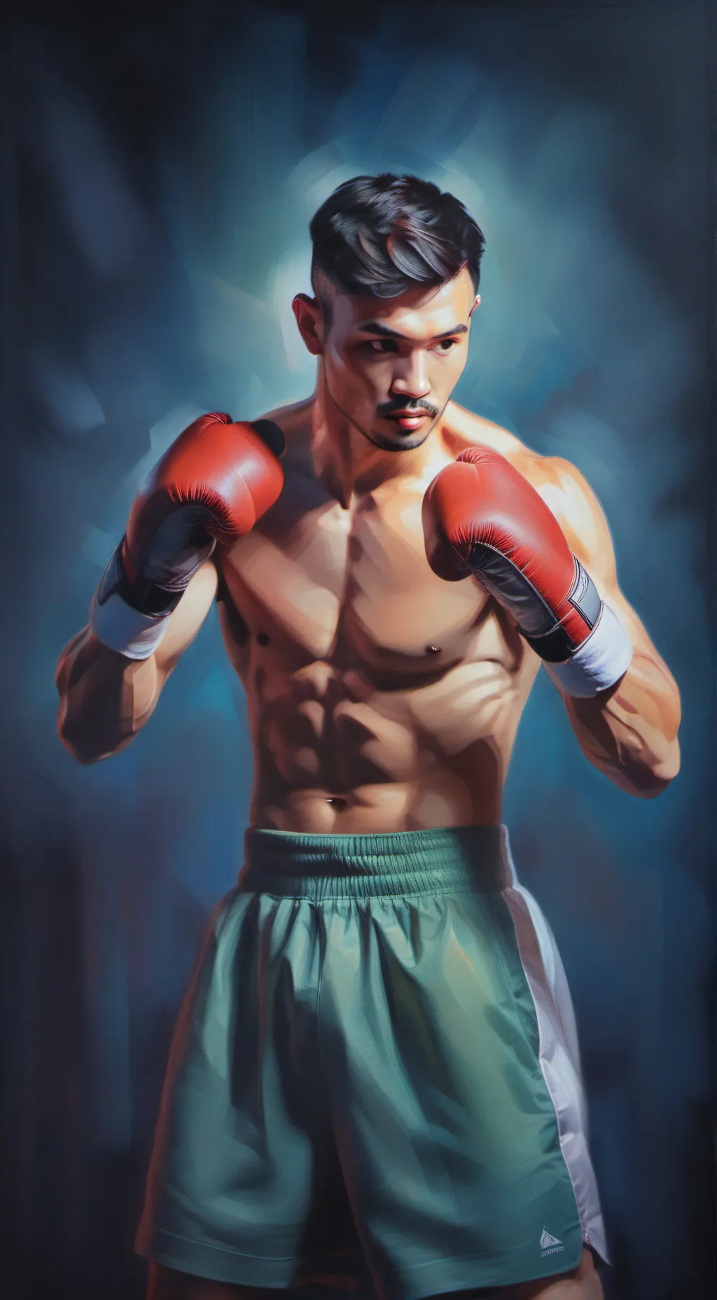 ai character: boxer background