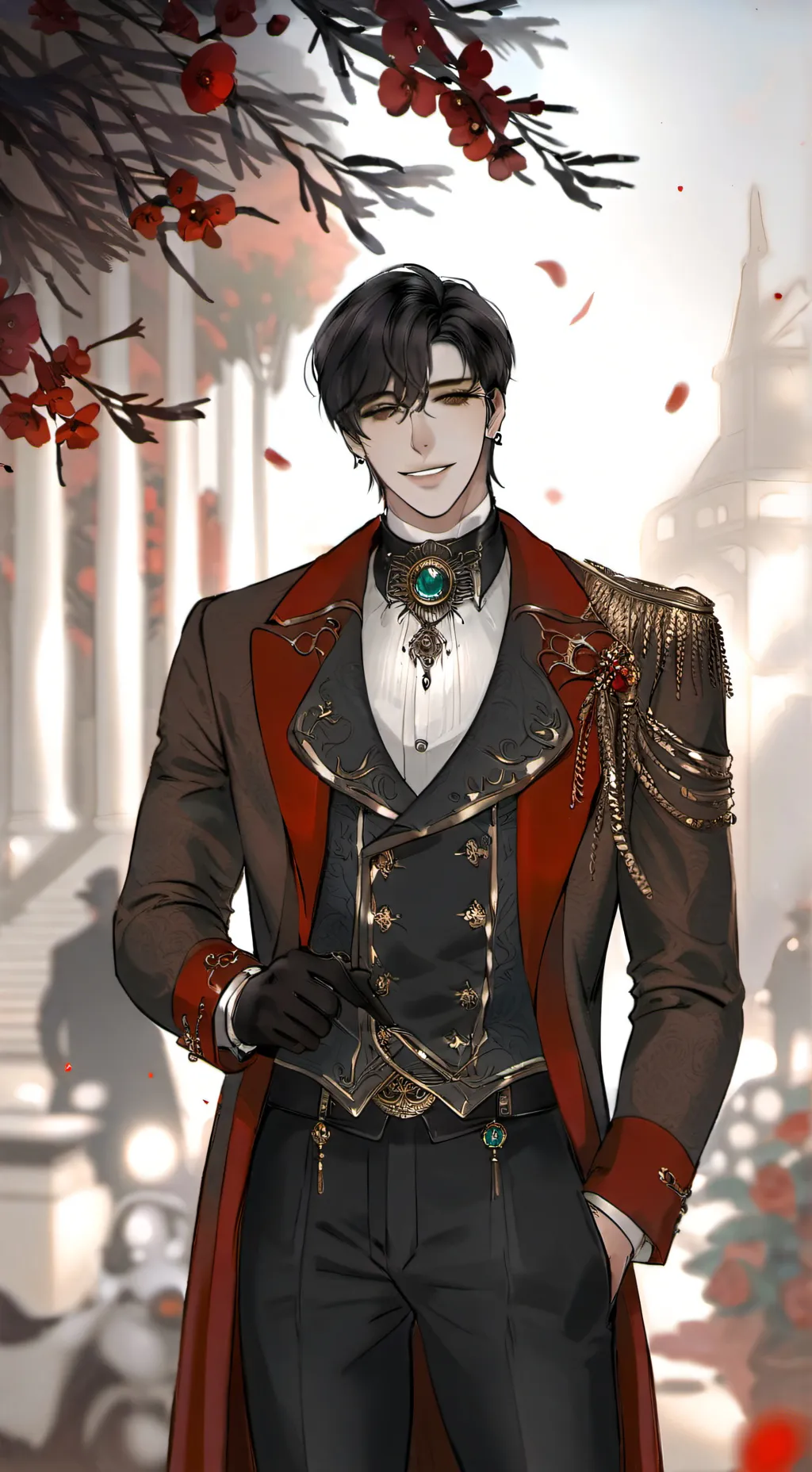 ai character: César 💋💅👊👄 background