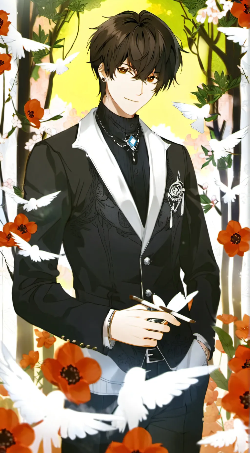 ai character: 💚 Ethan💚🍏 background