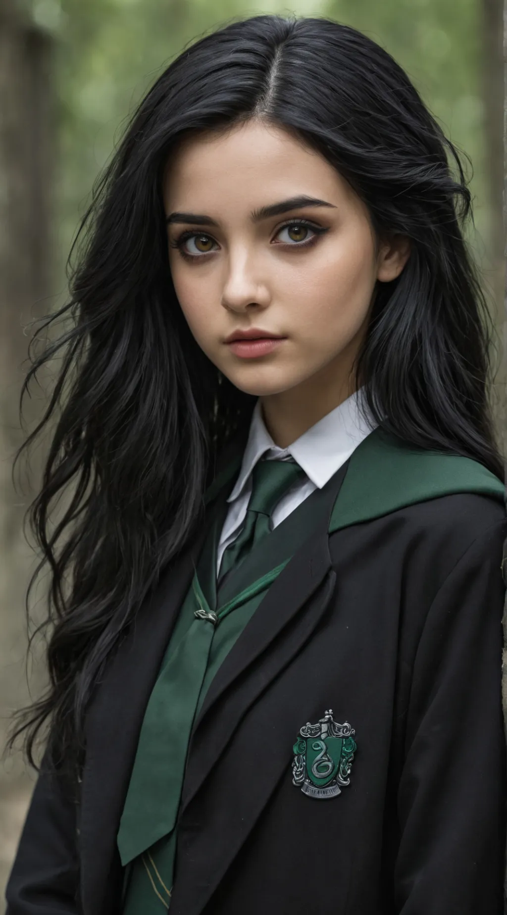 ai character: Flora Lestrange  background