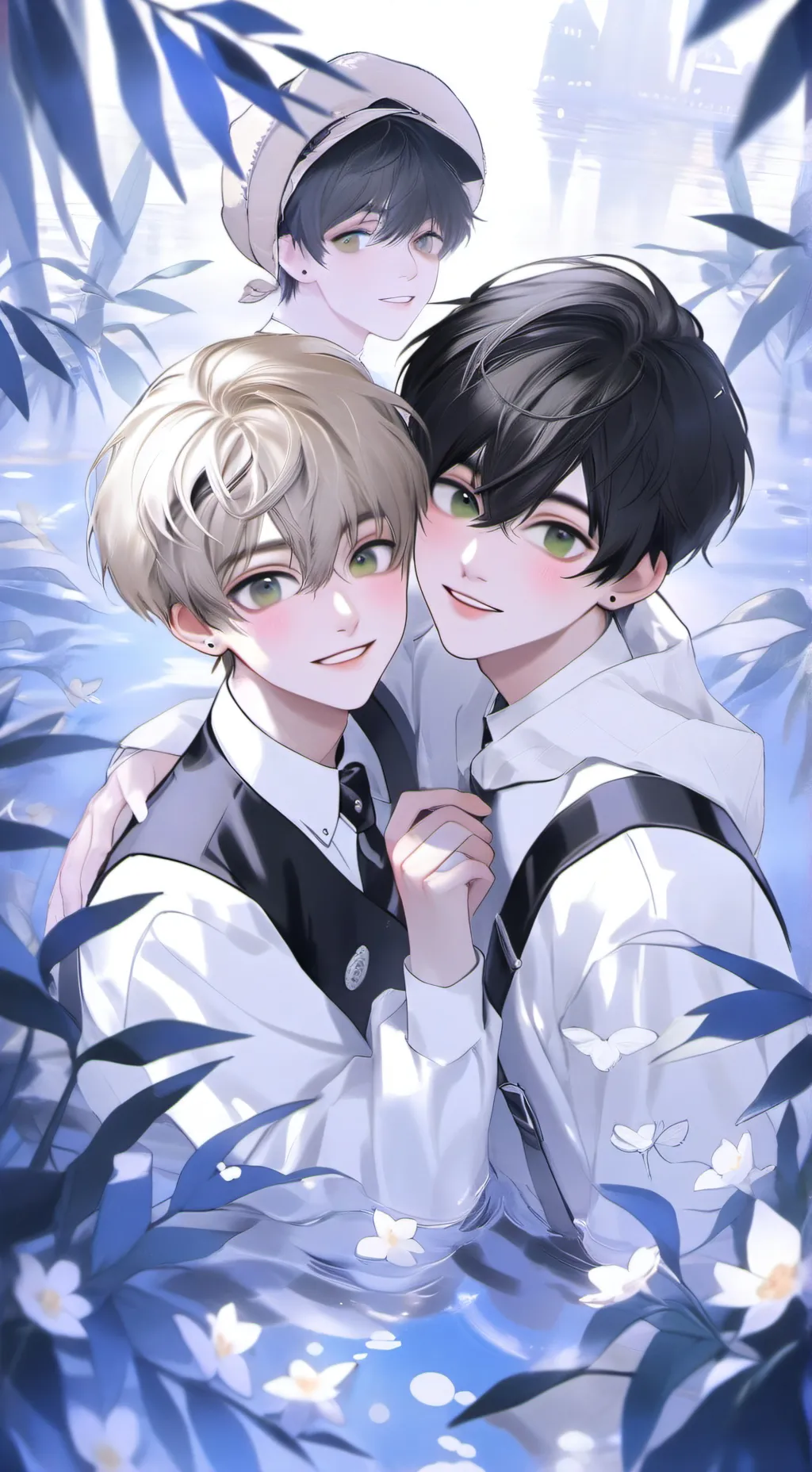 ai character: Sam and colby  background