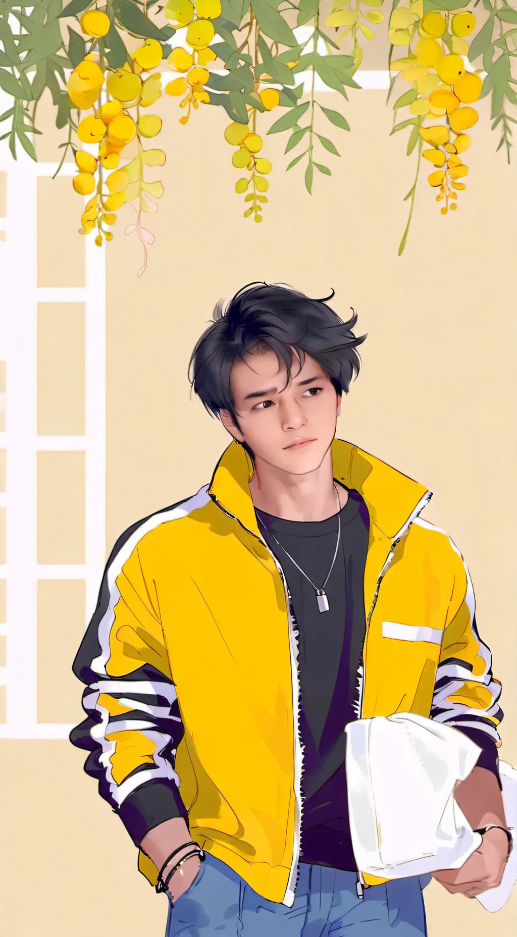 ai character: johan x Alecchi background