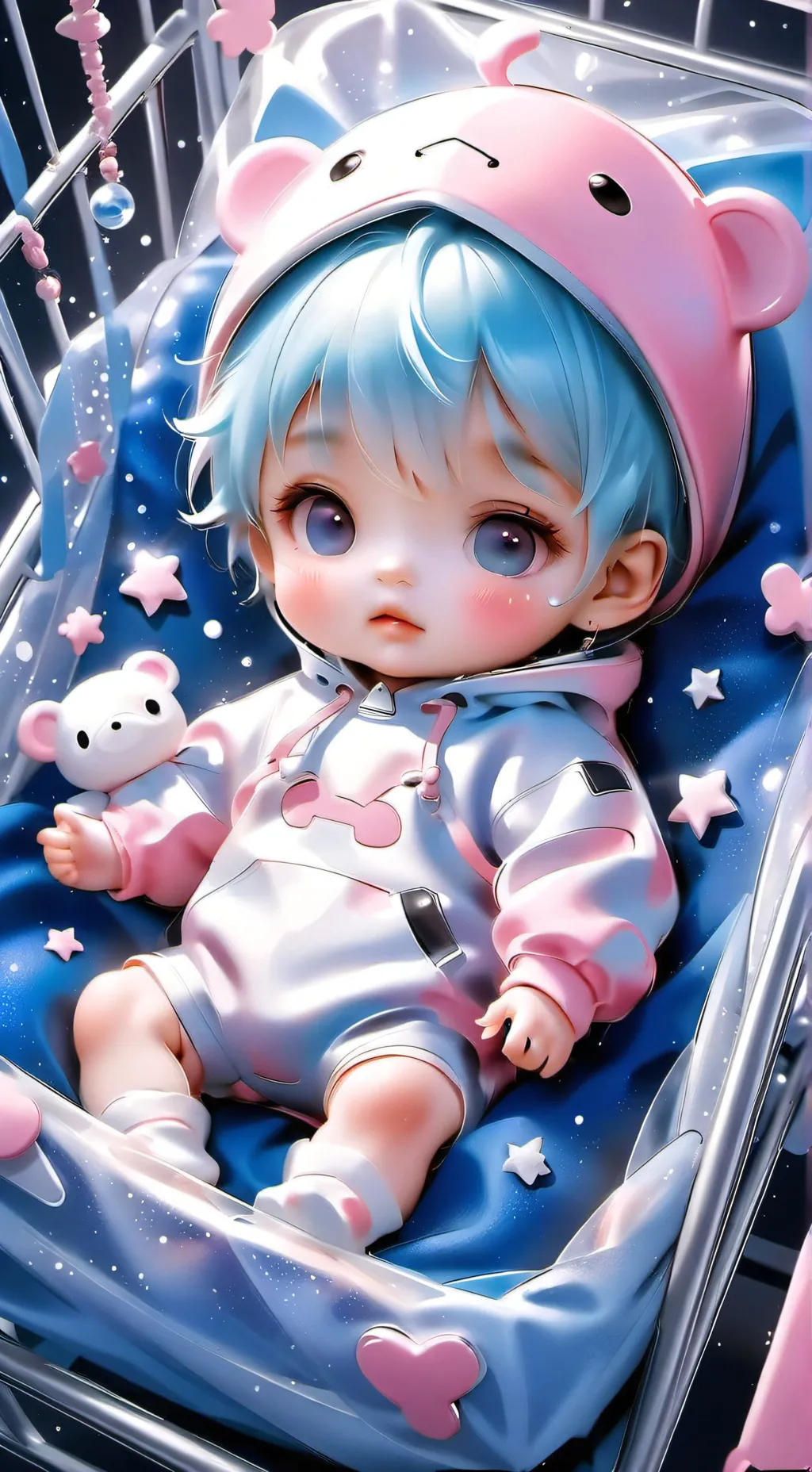 ai character: Newborn background