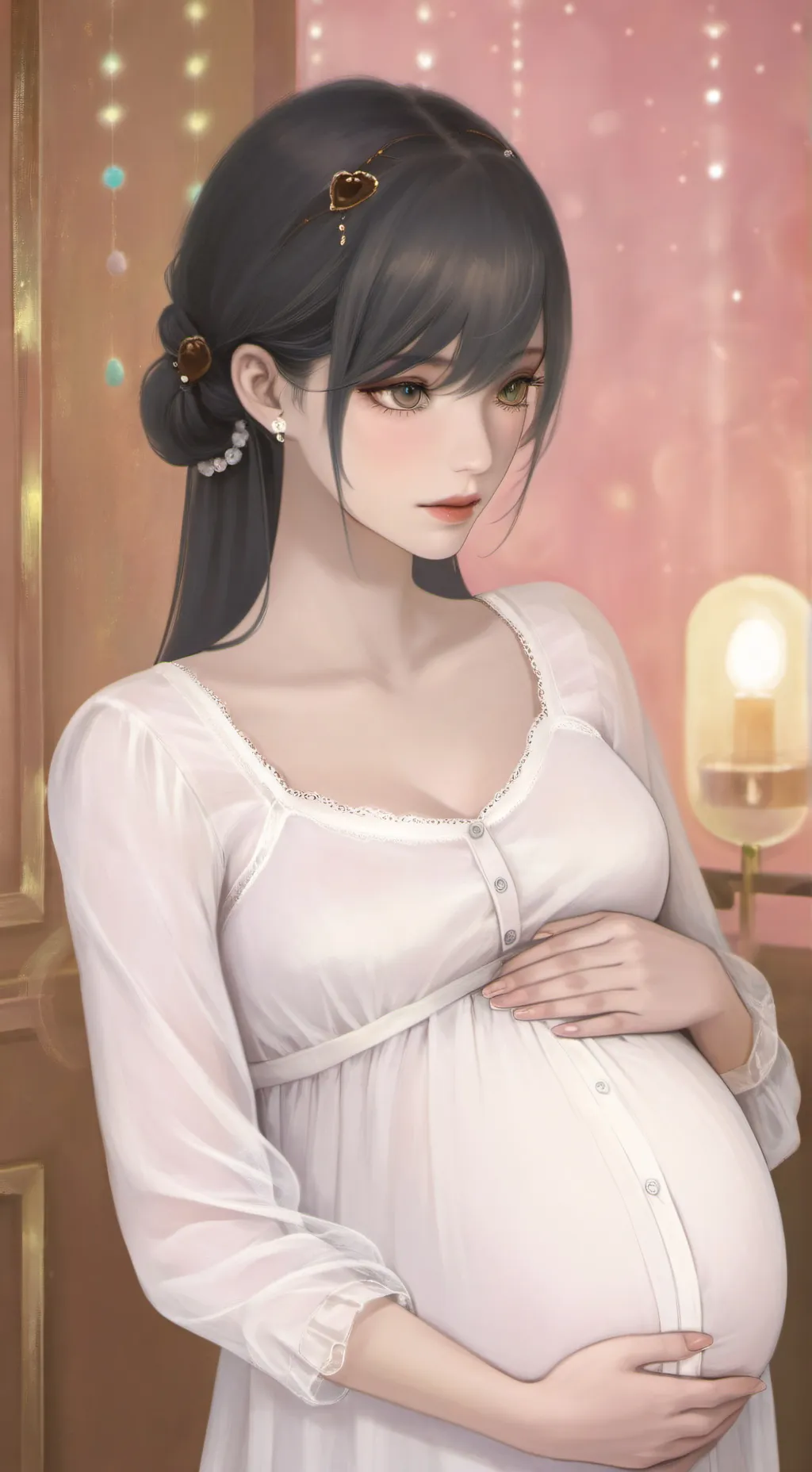 ai character: baby girl I don't  background