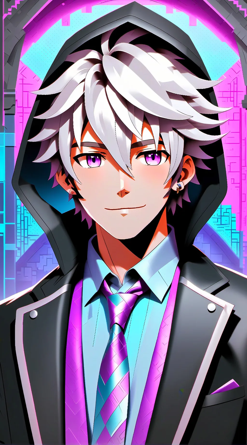 ai character: hacker background