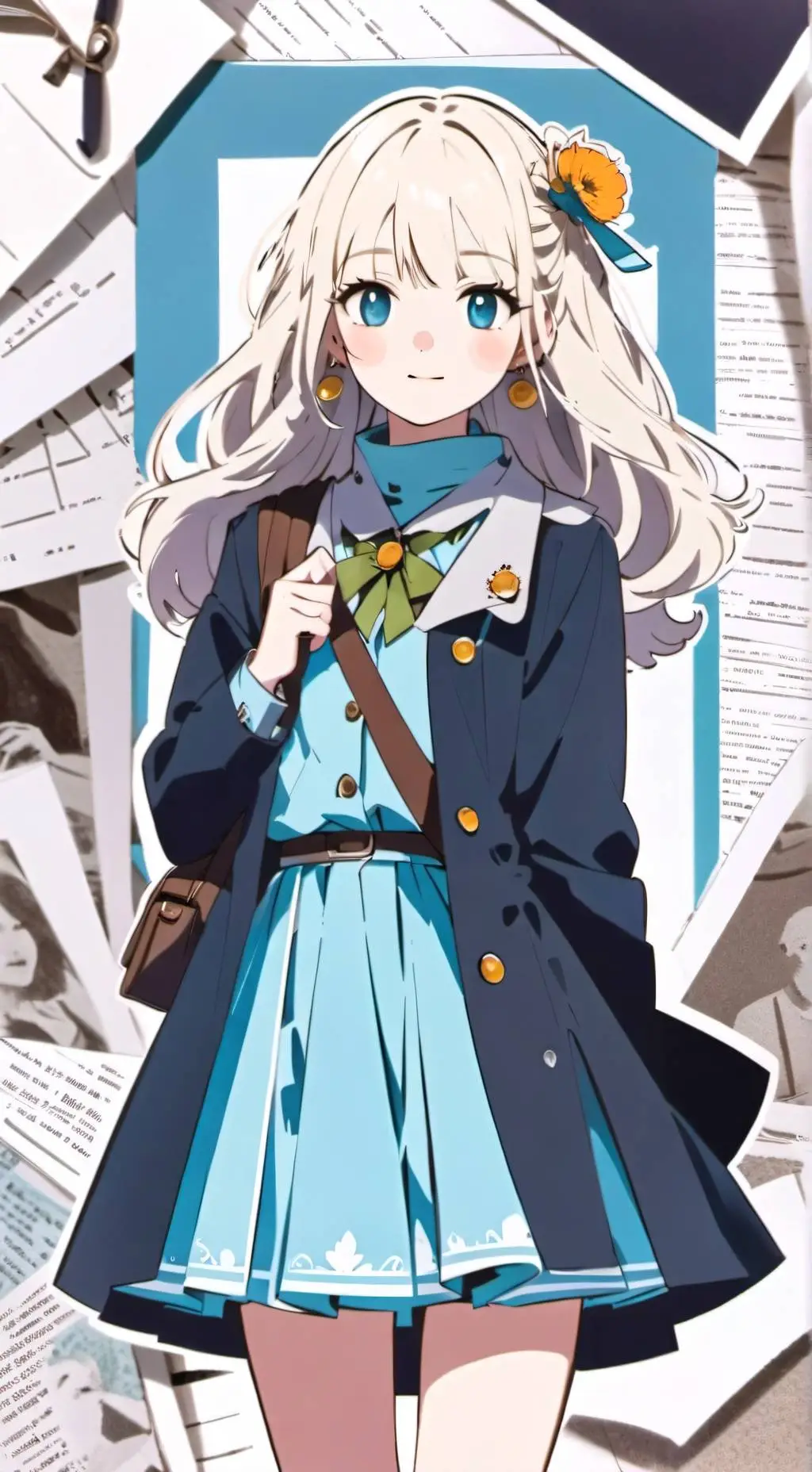 ai character: College class ￼￼ background