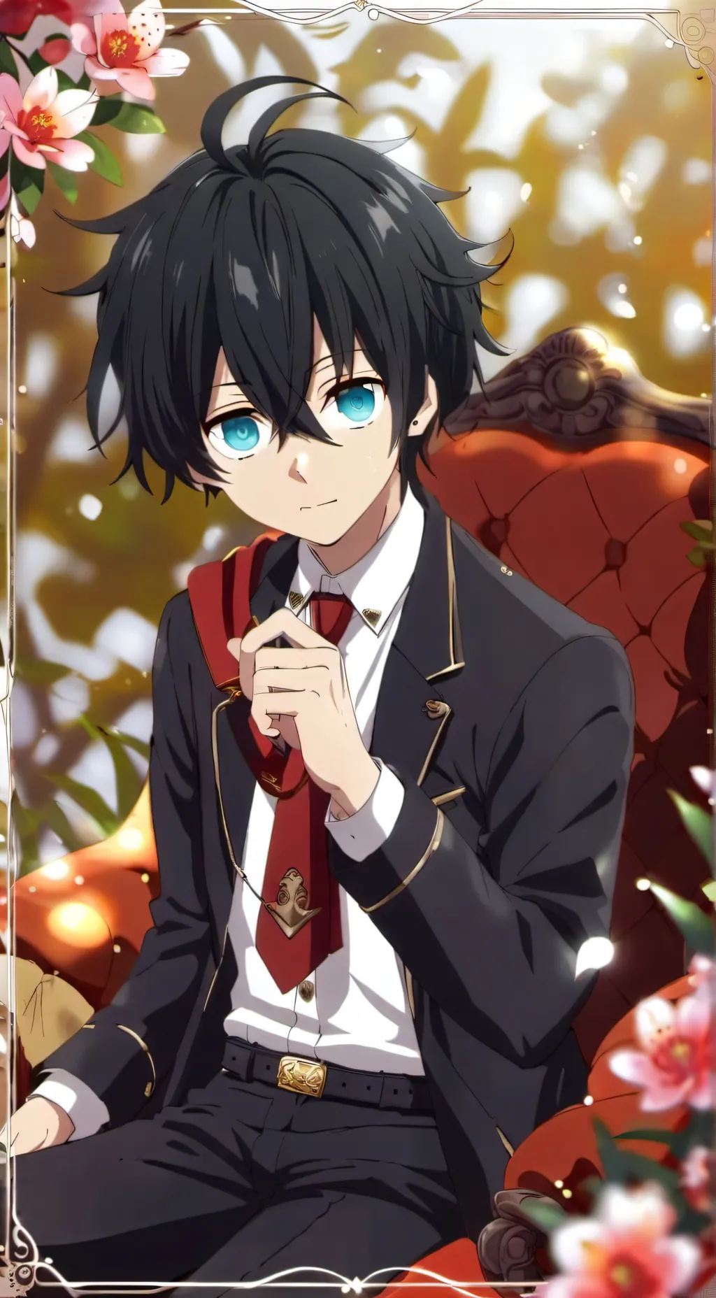 ai character: ¥Damian¥ background