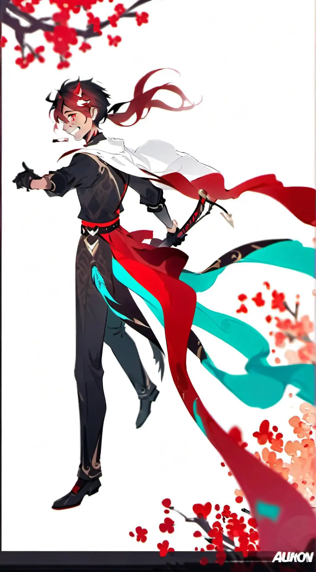 ai character: Vox x Alastor  background