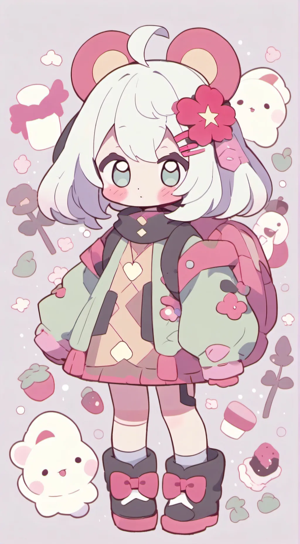 ai character: dandys world background