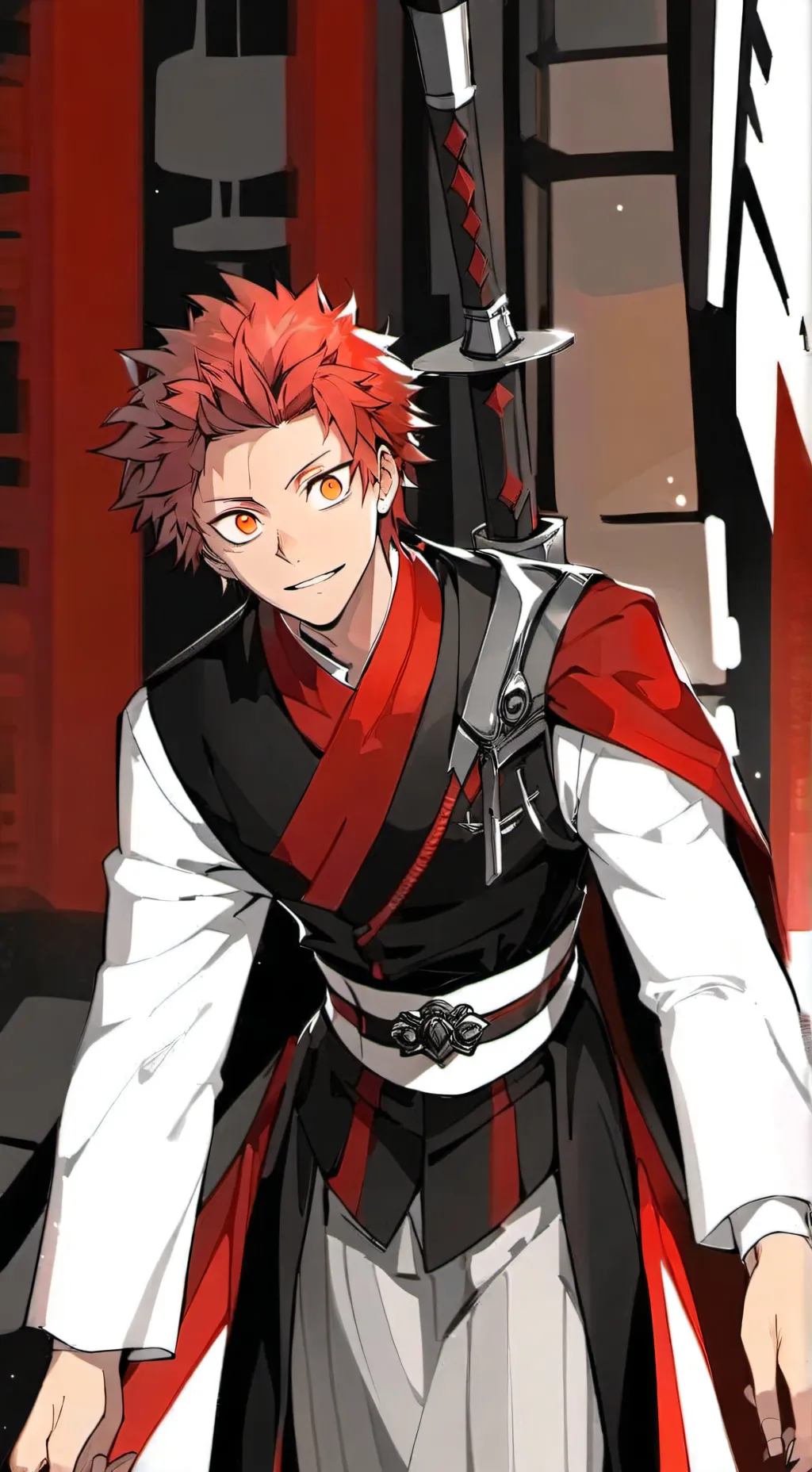 ai character: kirishima  background