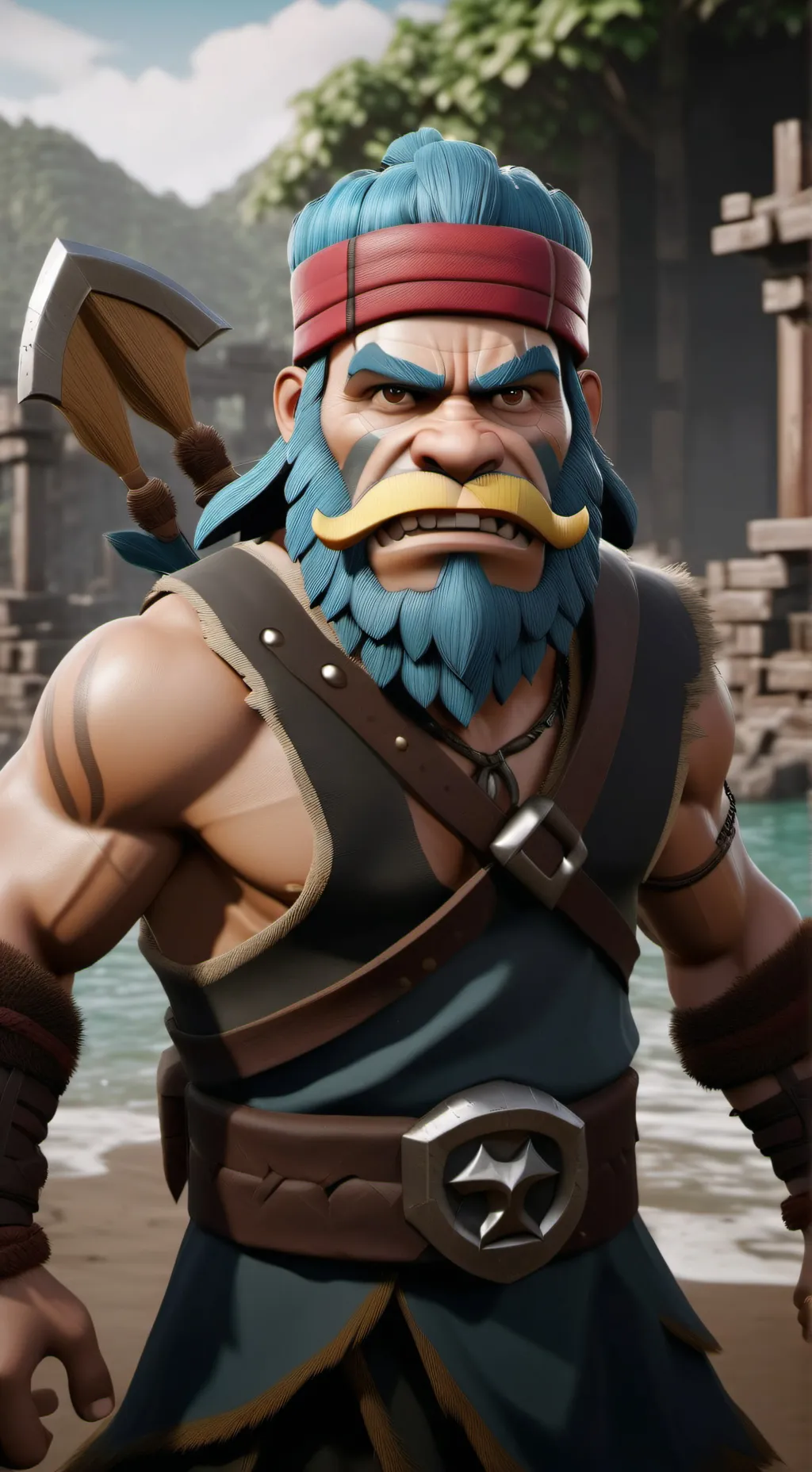 ai character: clash of clans background