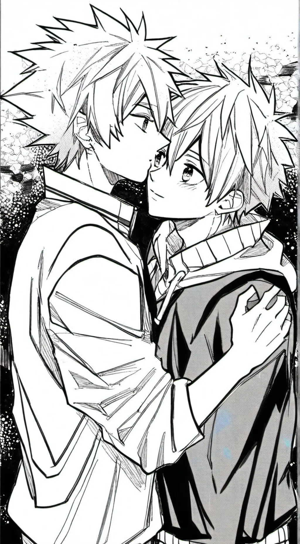 ai character: bakugo and deku💗 background