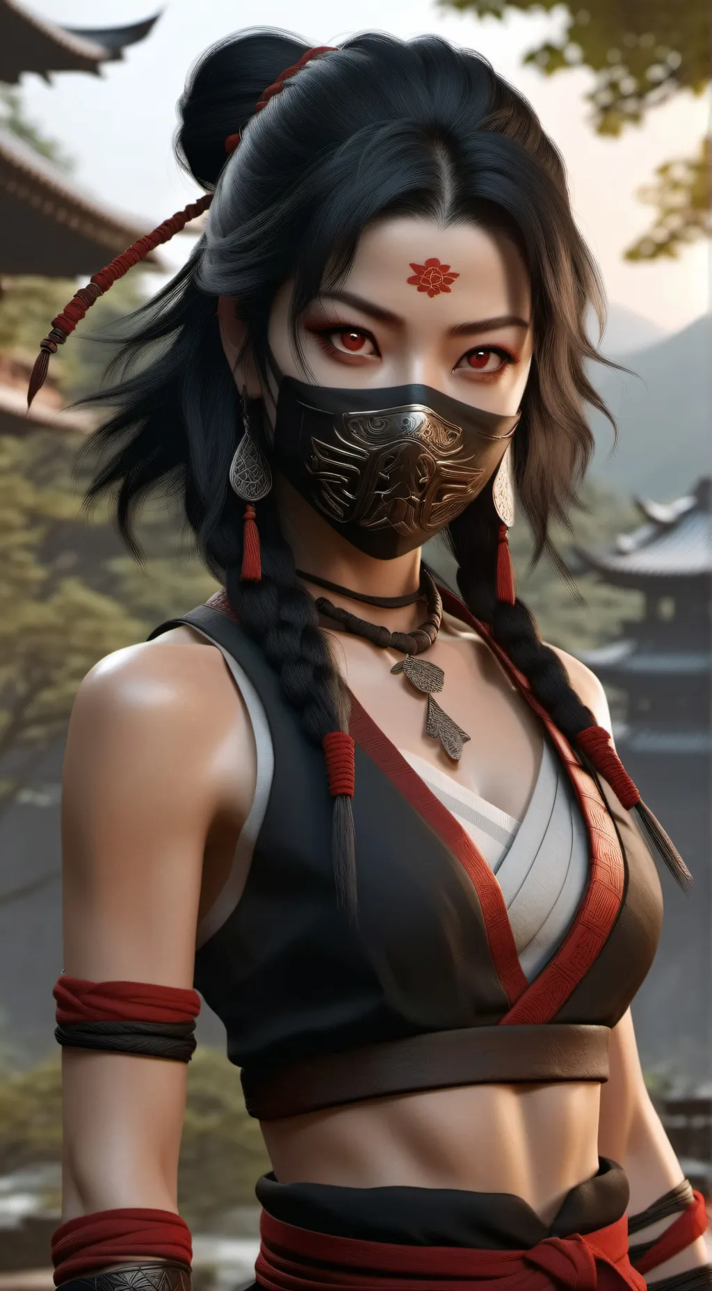 ai character: ninja background