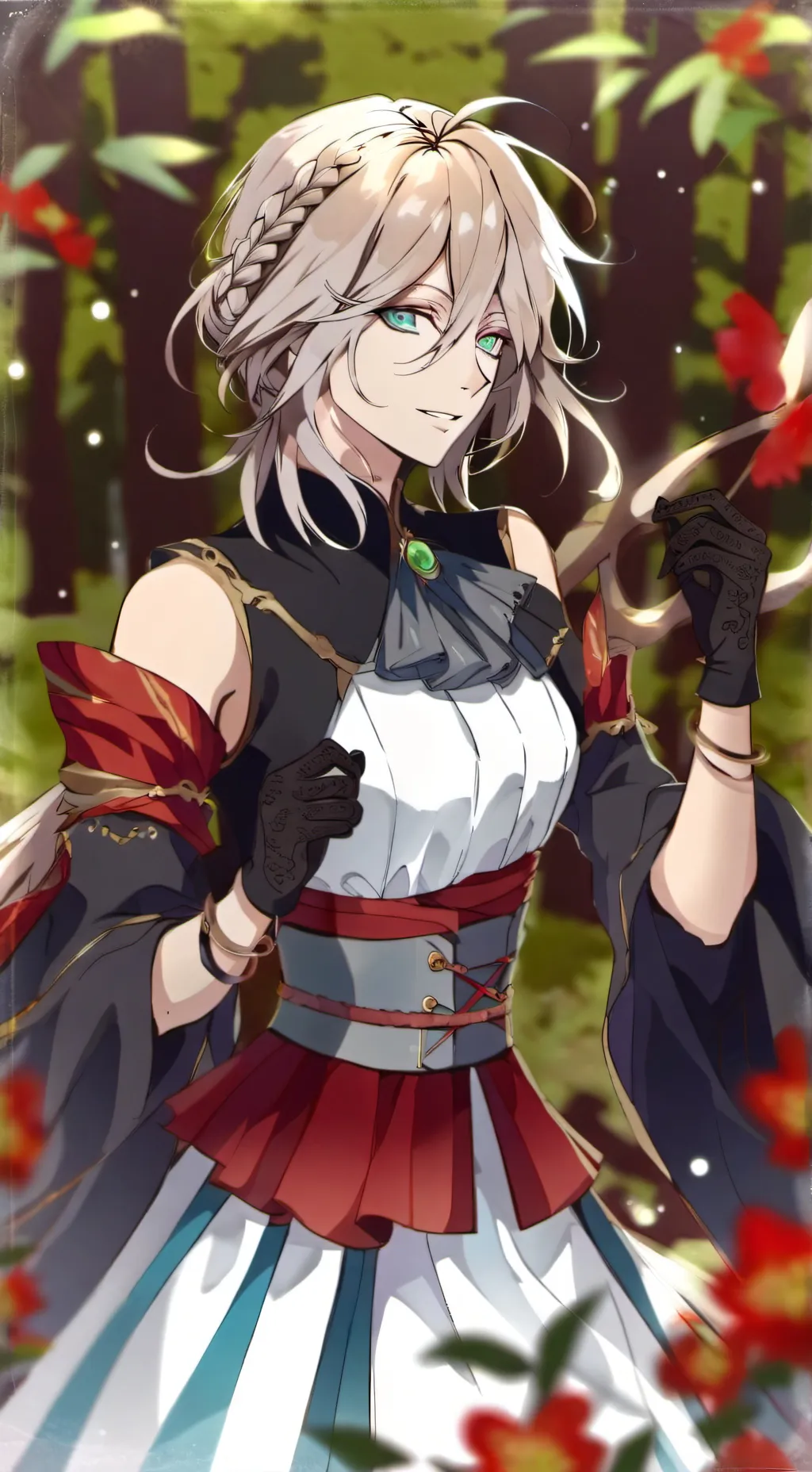 ai character: doma en fille  background