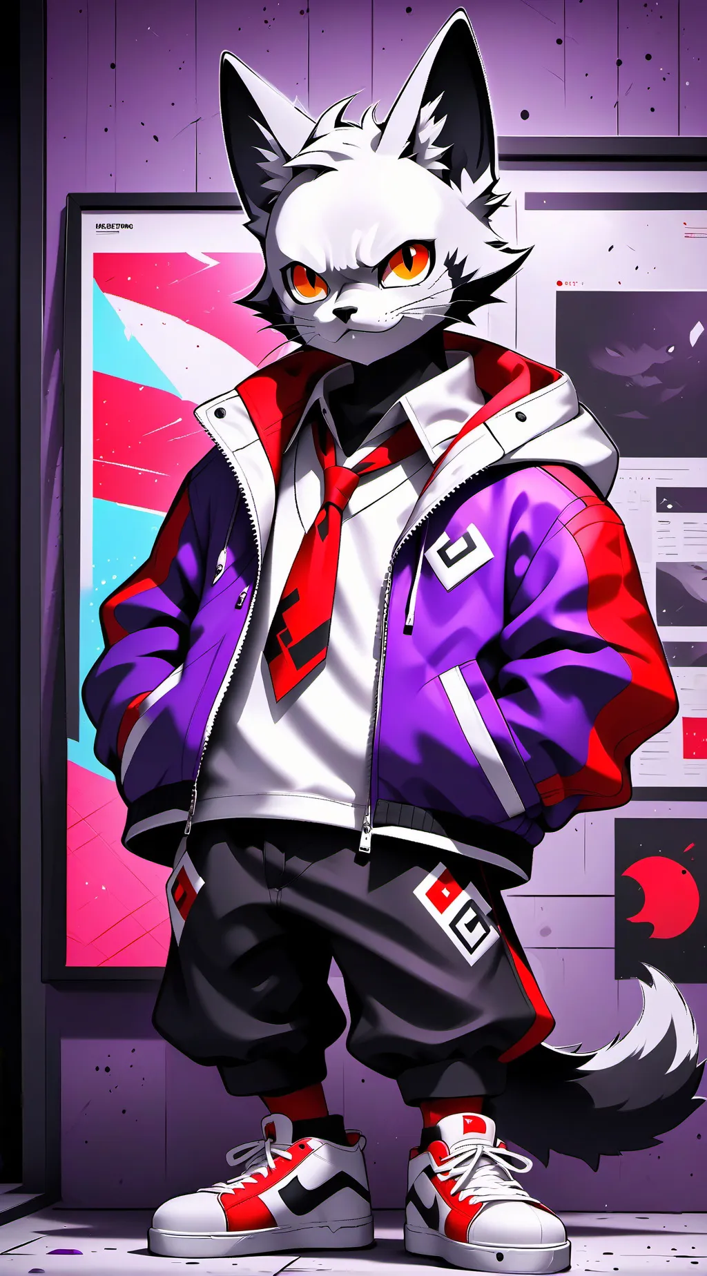 ai character: CatNap background