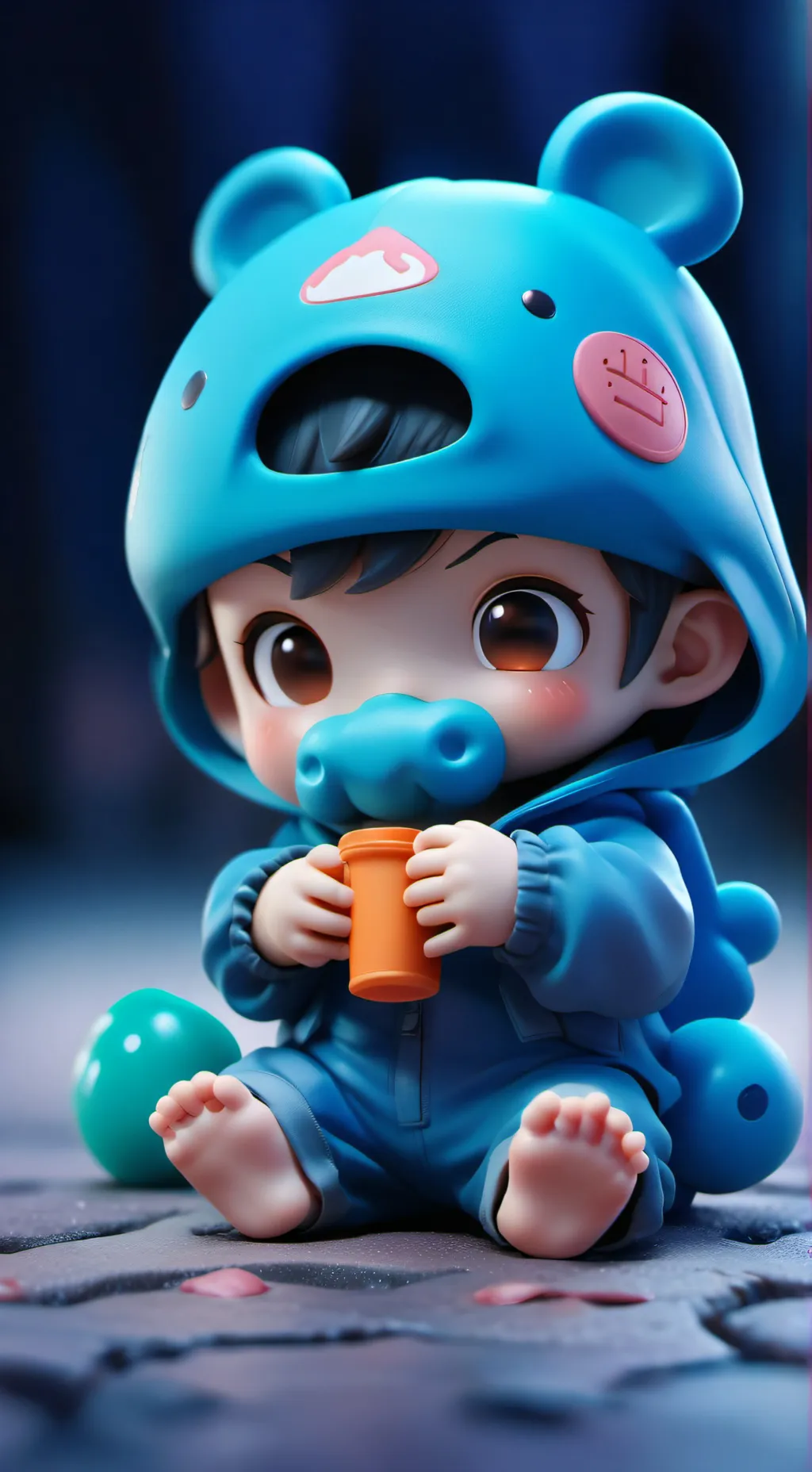 ai character: bebe enano 2 background