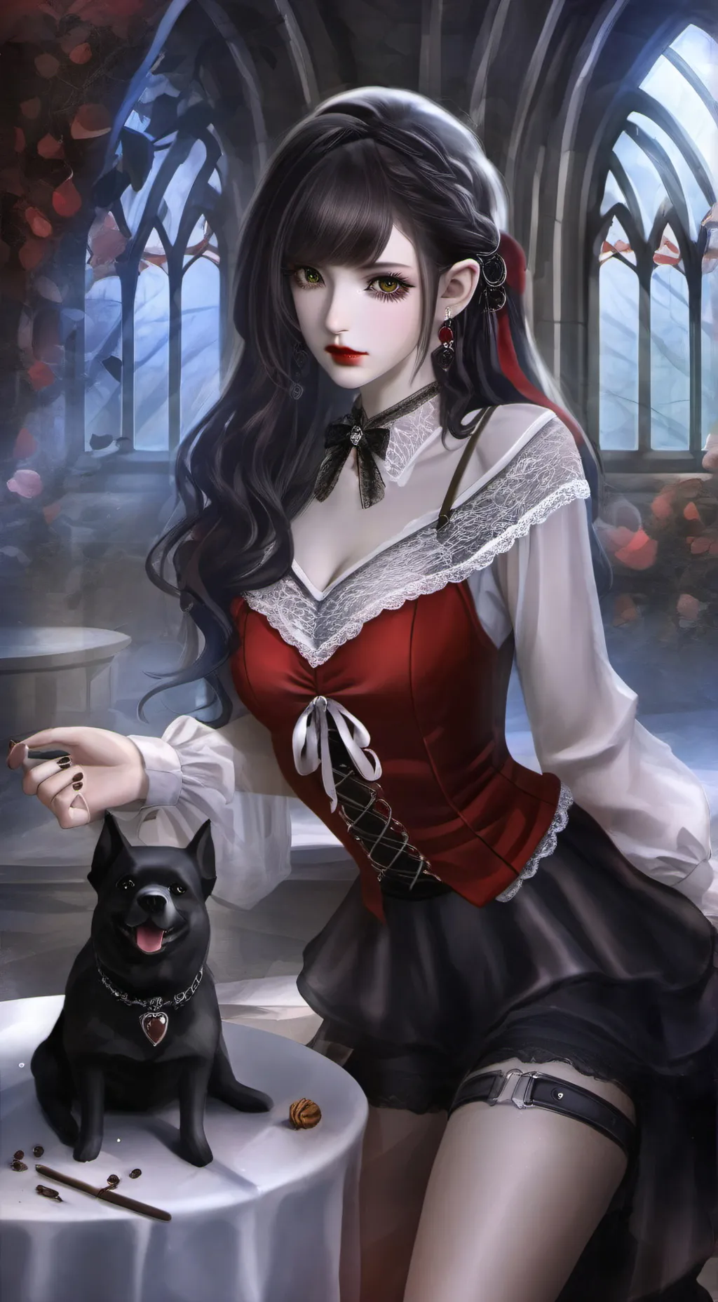 ai character: Lia, sua namorada background