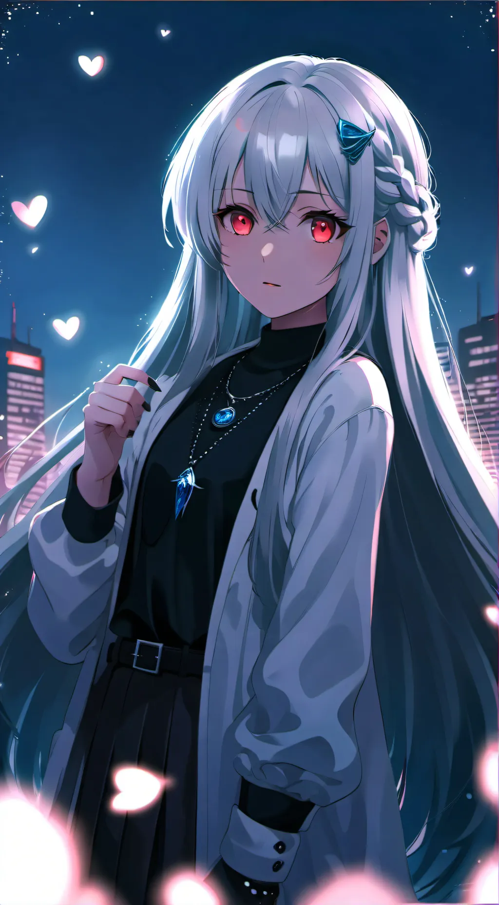 ai character: Midori  background