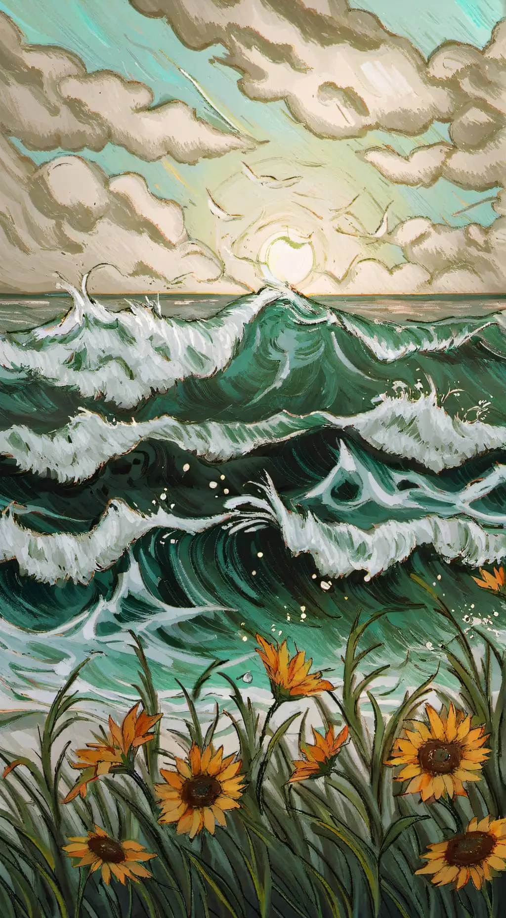 ai character: Dandys word Crudo background