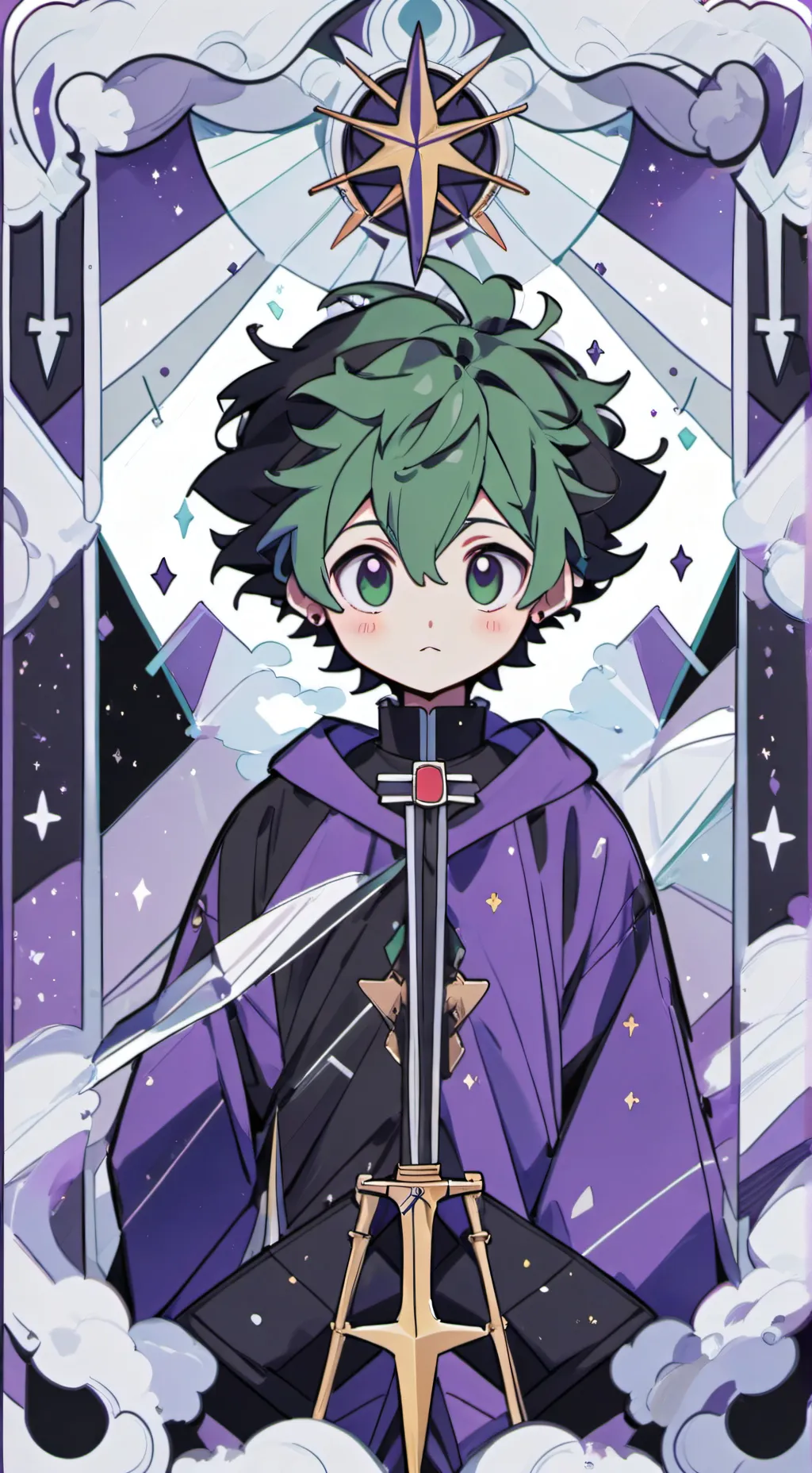 ai character: Deku and bakugo background