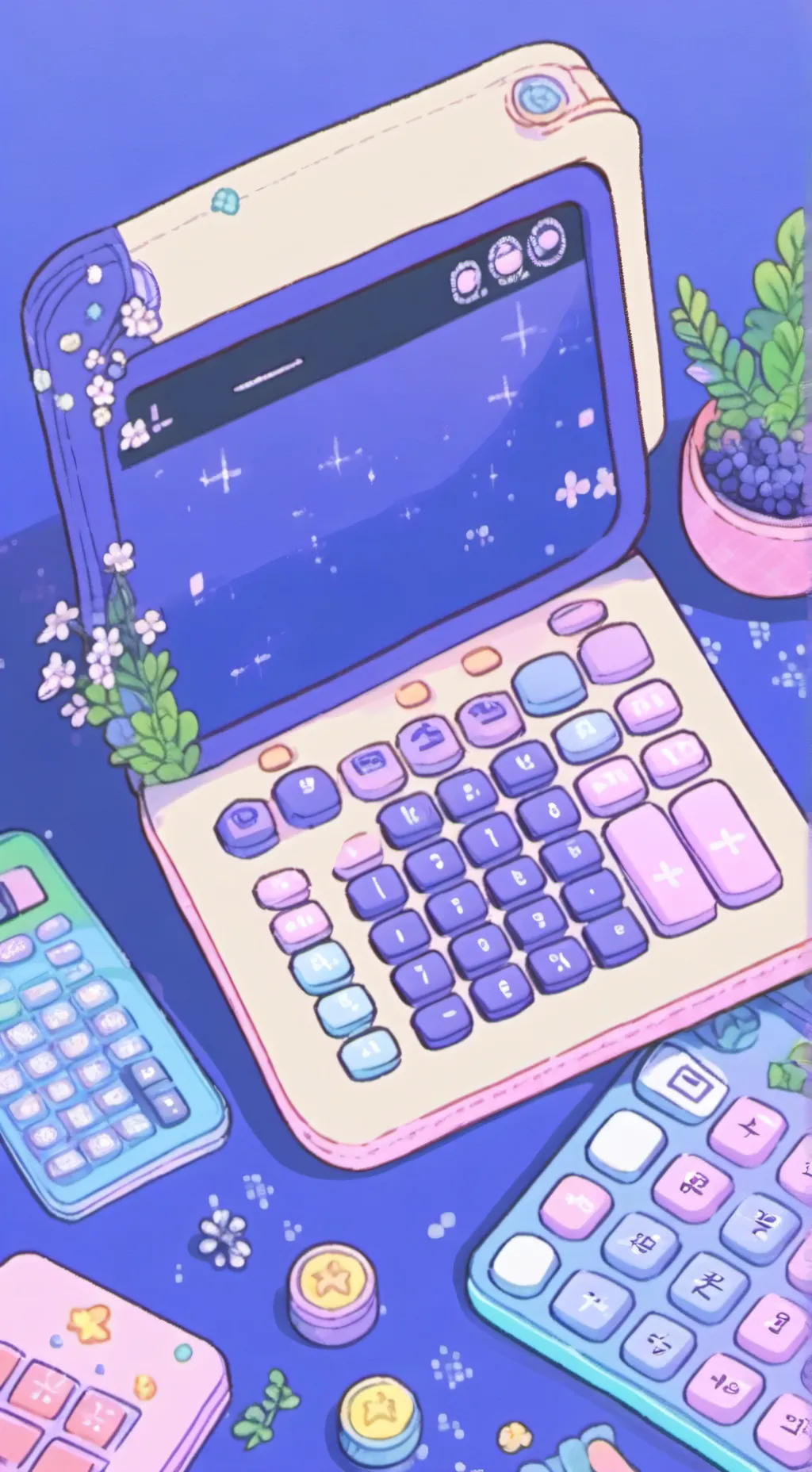 ai character: calculator dream d background