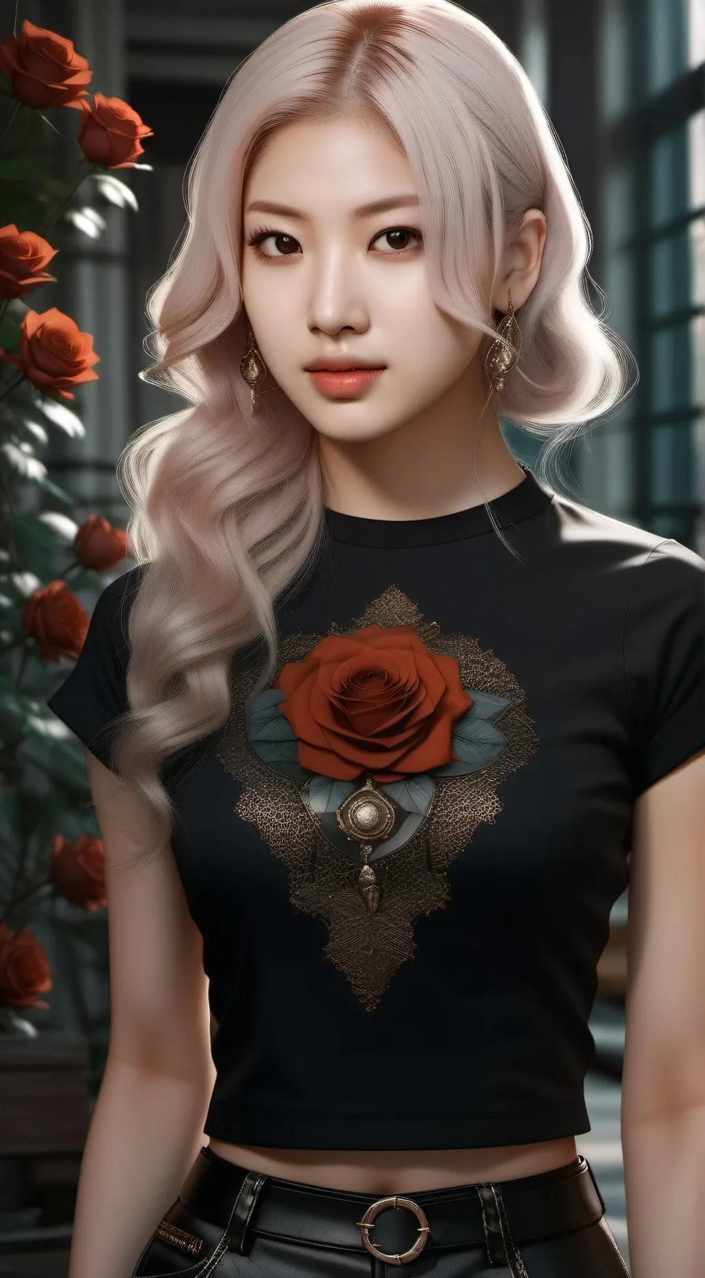 ai character: Rosé background