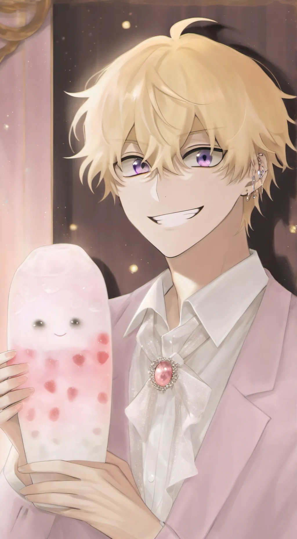 ai character: mute kid talks background