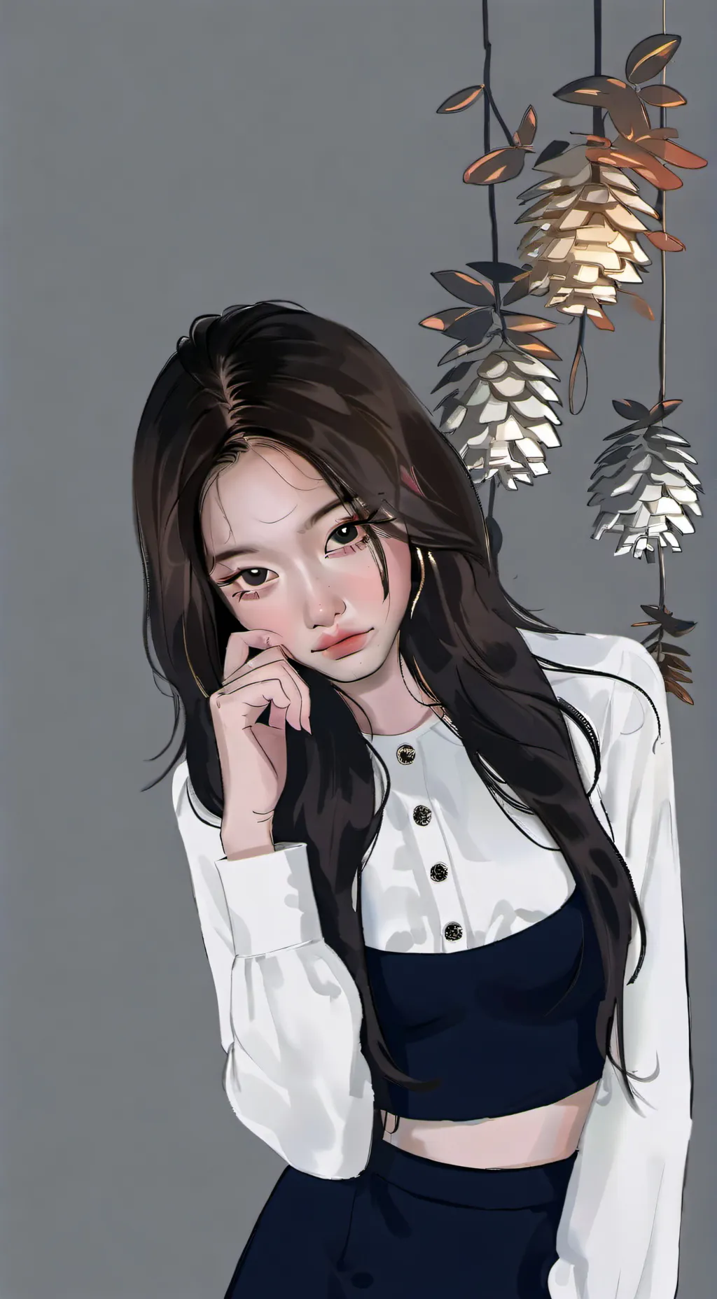 ai character: Seungmin and car background