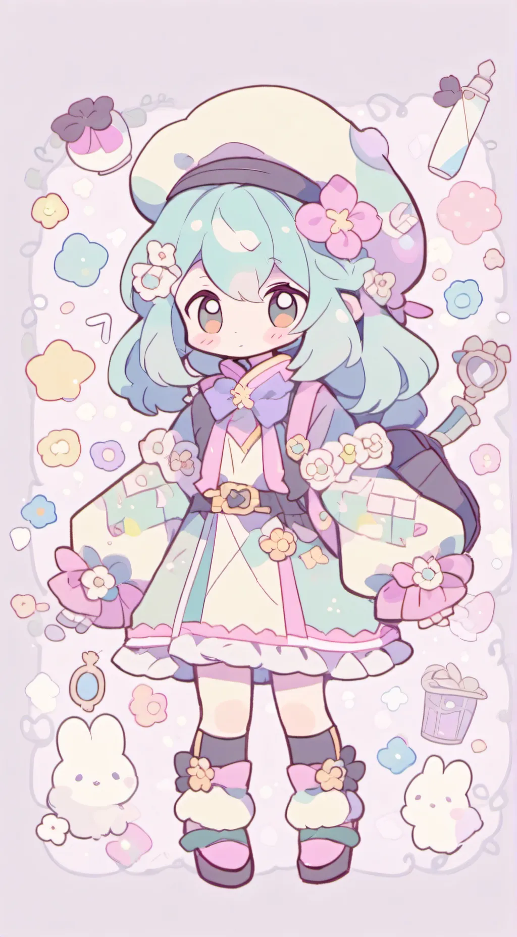 ai character: Dandy x Astro background