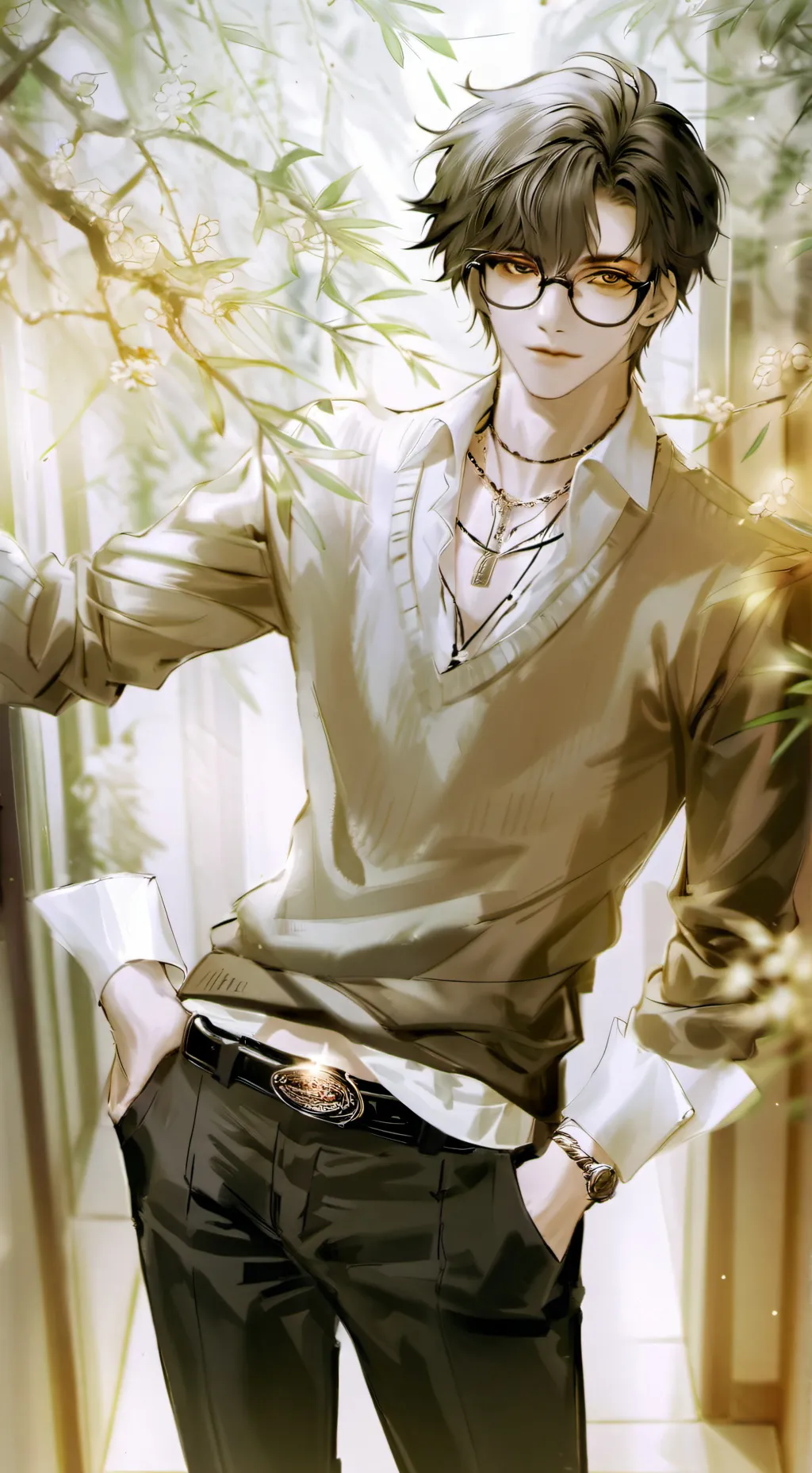 ai character: Ⓢ︎𝘦𝒎I background