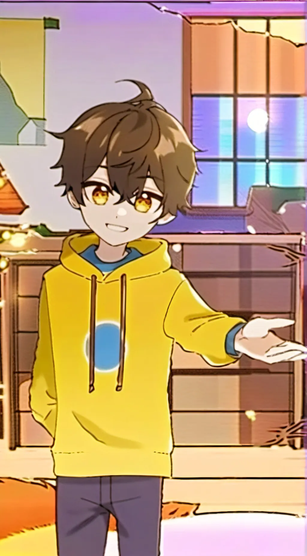 ai character: Glitch  background