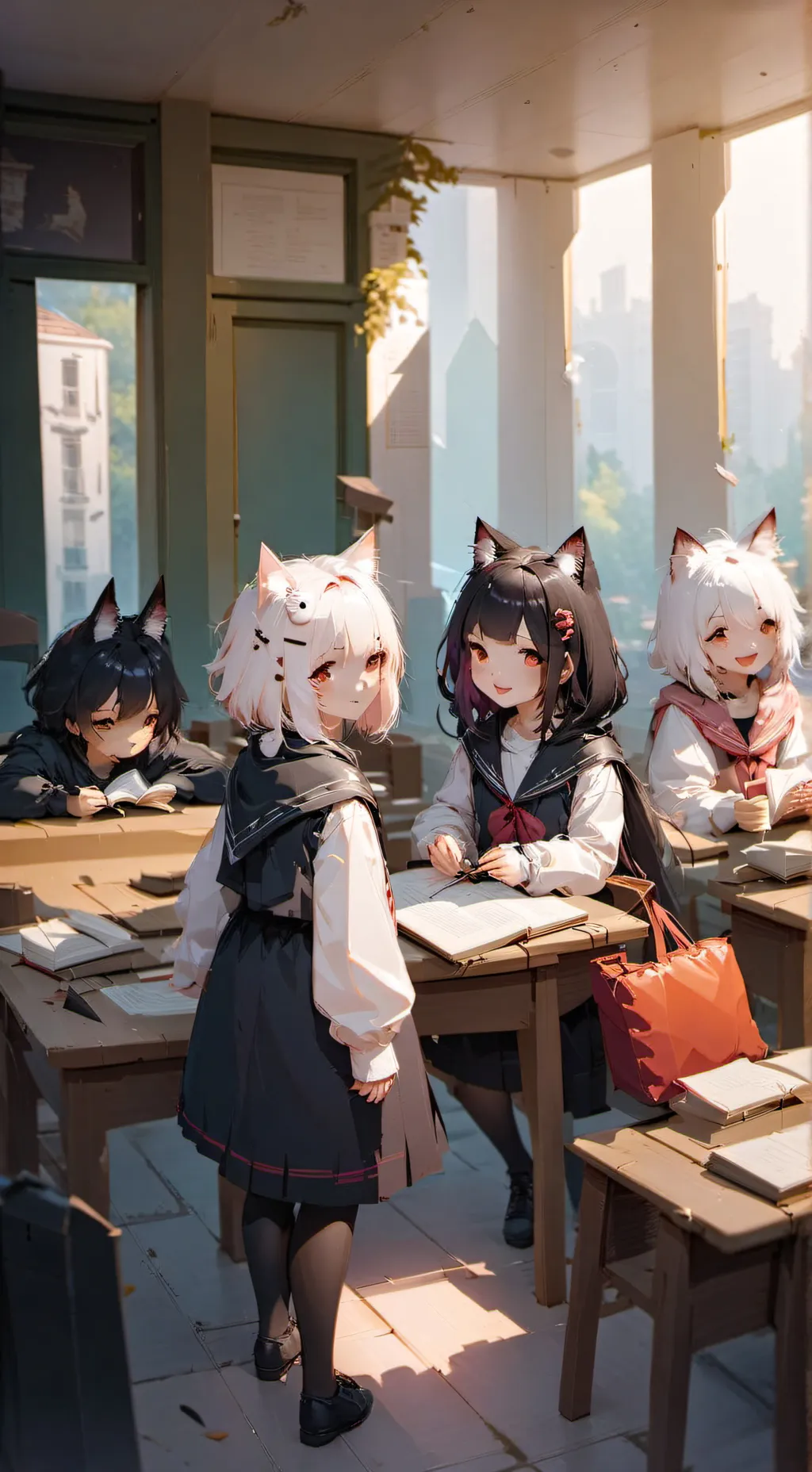 ai character: Starburst academy background