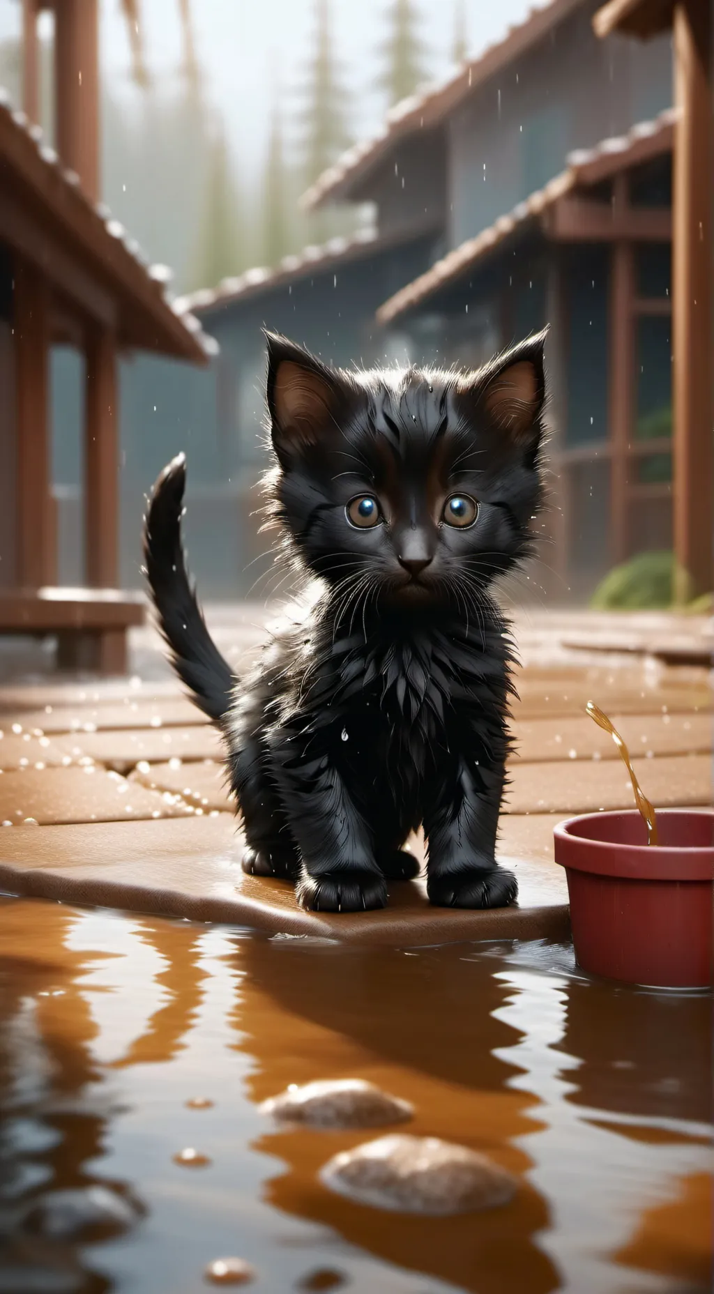 ai character: kitten background