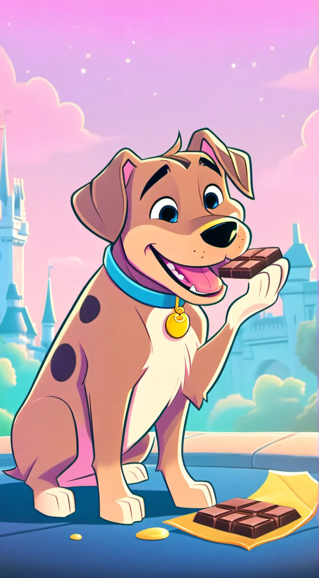 ai character: papermasque background