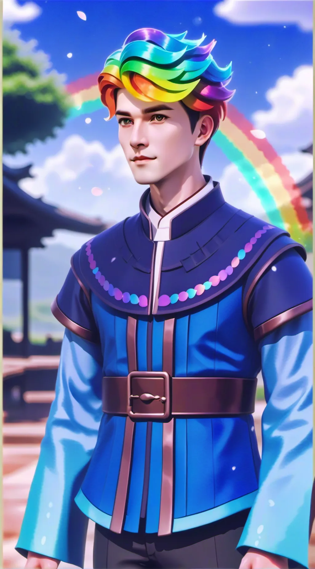 ai character: Dandys world! background