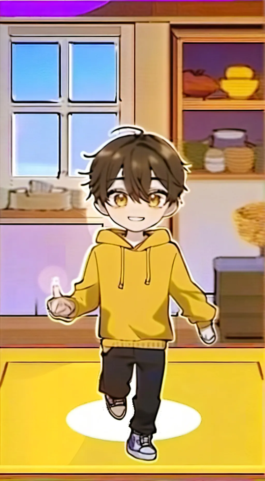 ai character: Glitch  background