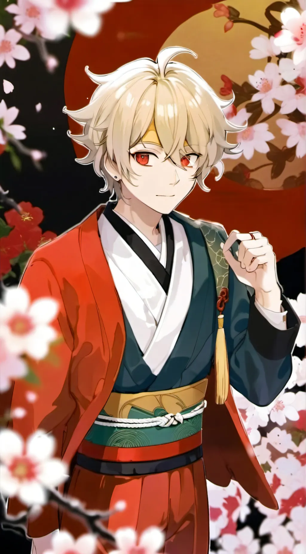 ai character: Demon Slayer- ish background