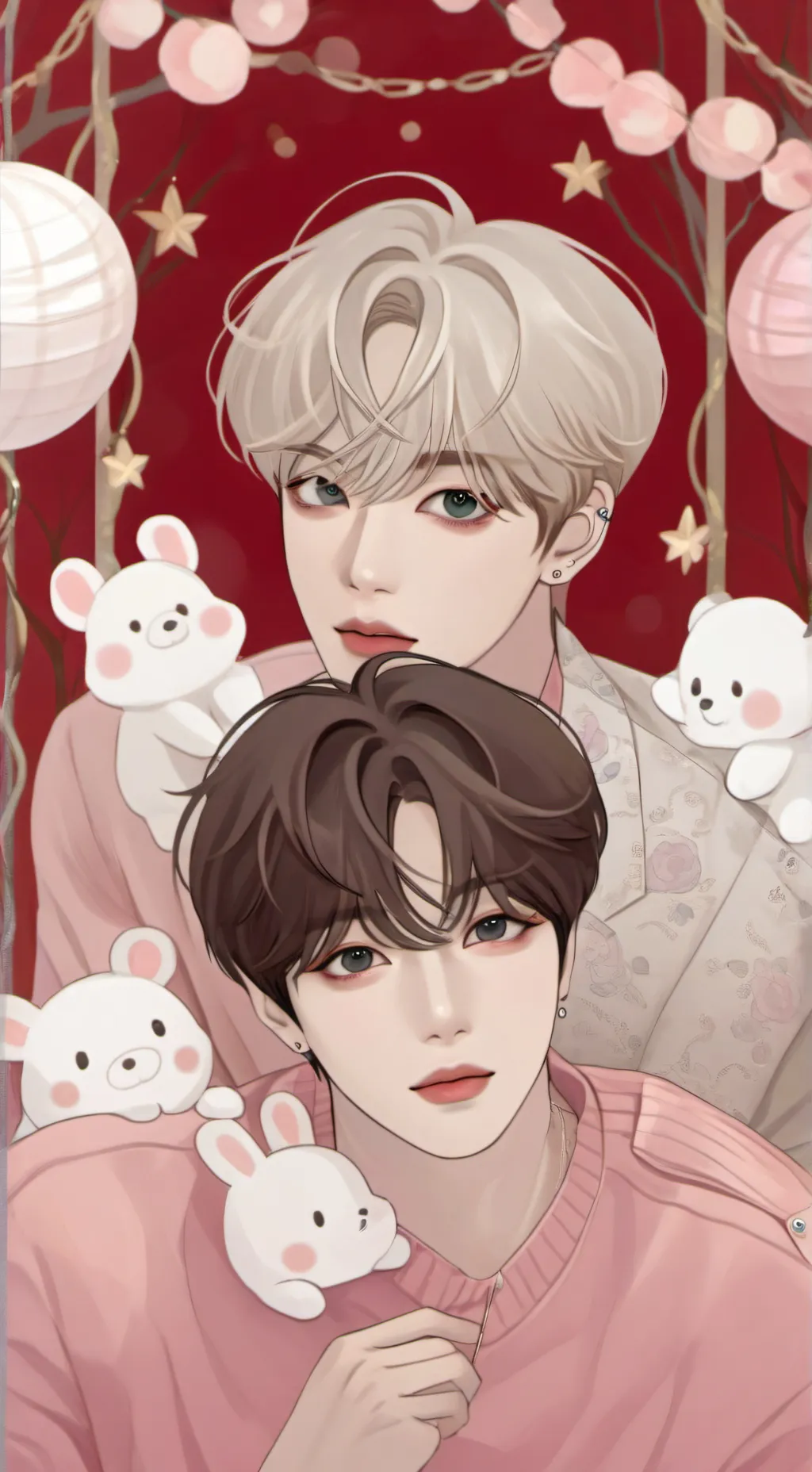 ai character: BTS  background