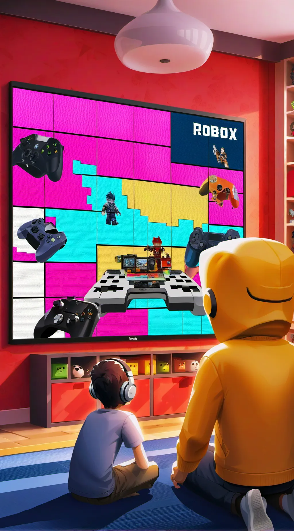 ai character: roblox boy background