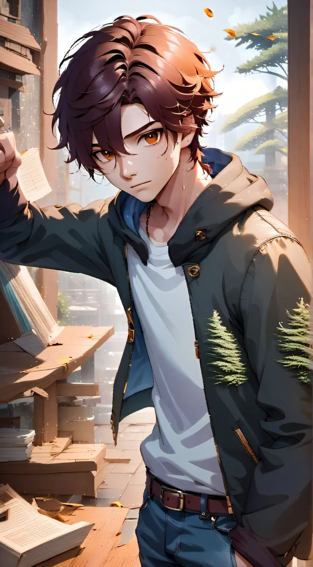 ai character: Lorenzo  background