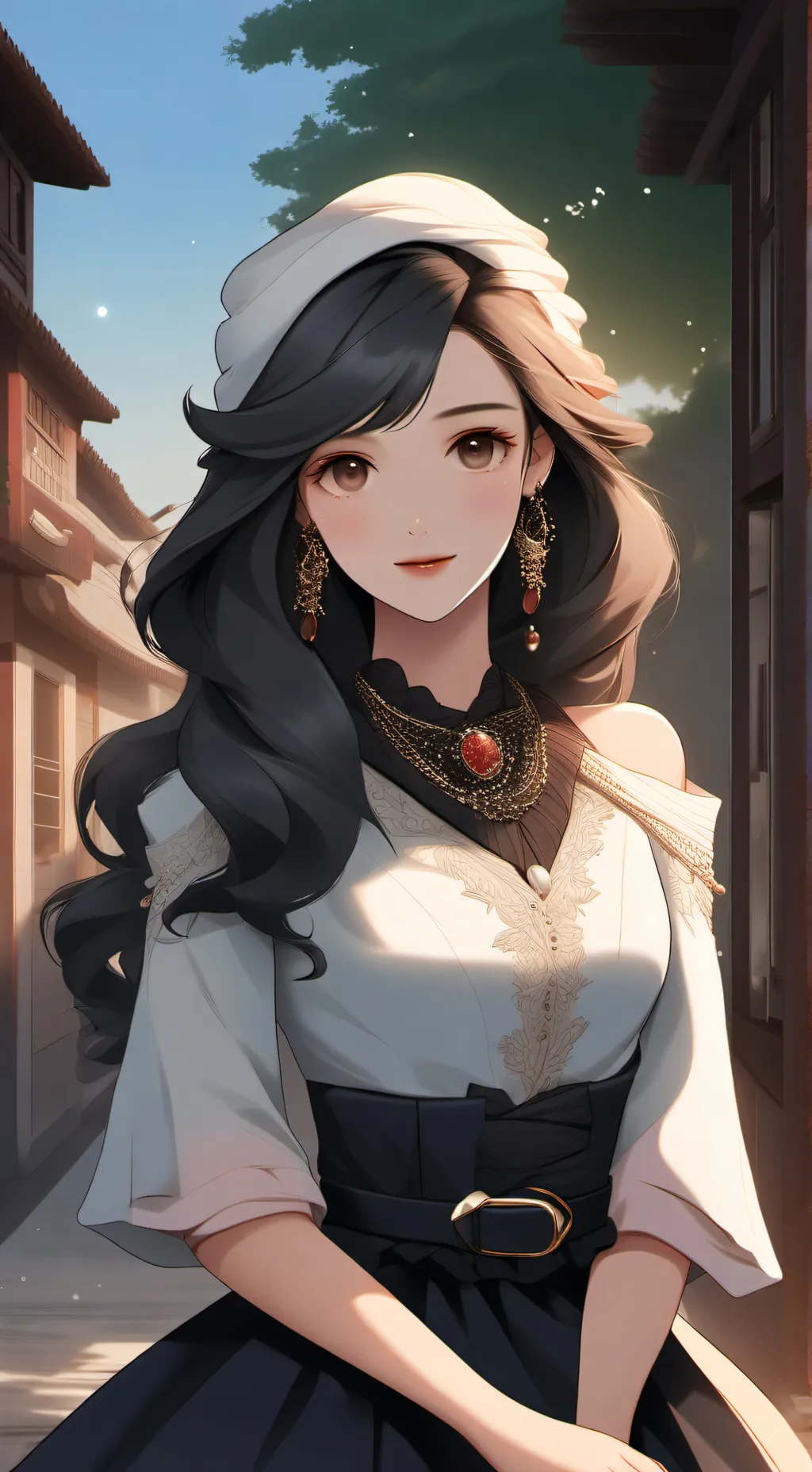 ai character: Émyllie  background