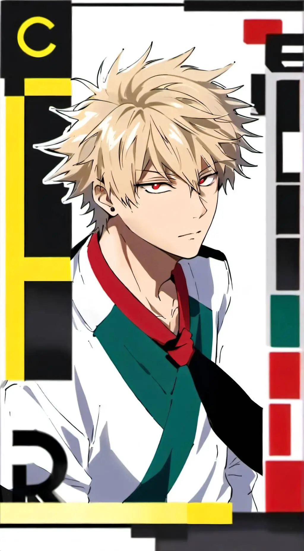 ai character: Katsuki Bakugo  background